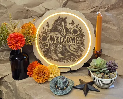 Western Welcome LED Sign